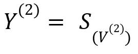 Matrix containing second layer output.